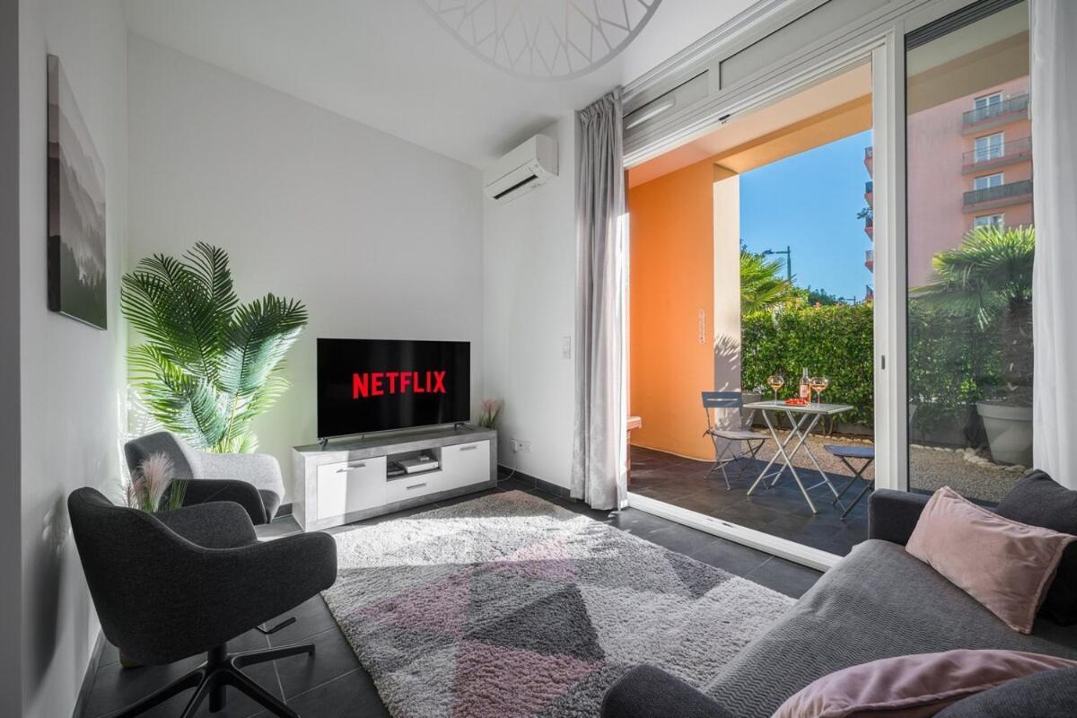 Apartament Le Coq Wagner - Parking - Air Conditioning - Pool Mentona Zewnętrze zdjęcie