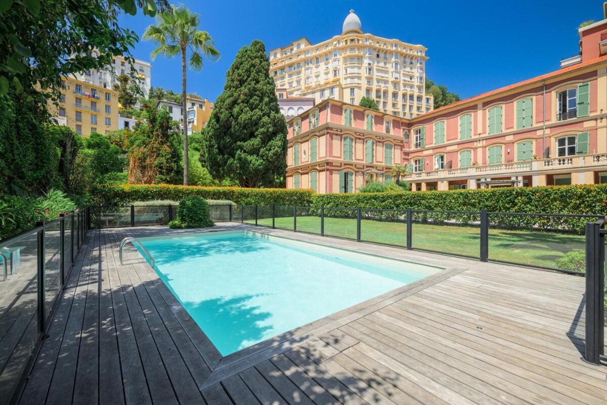 Apartament Le Coq Wagner - Parking - Air Conditioning - Pool Mentona Zewnętrze zdjęcie